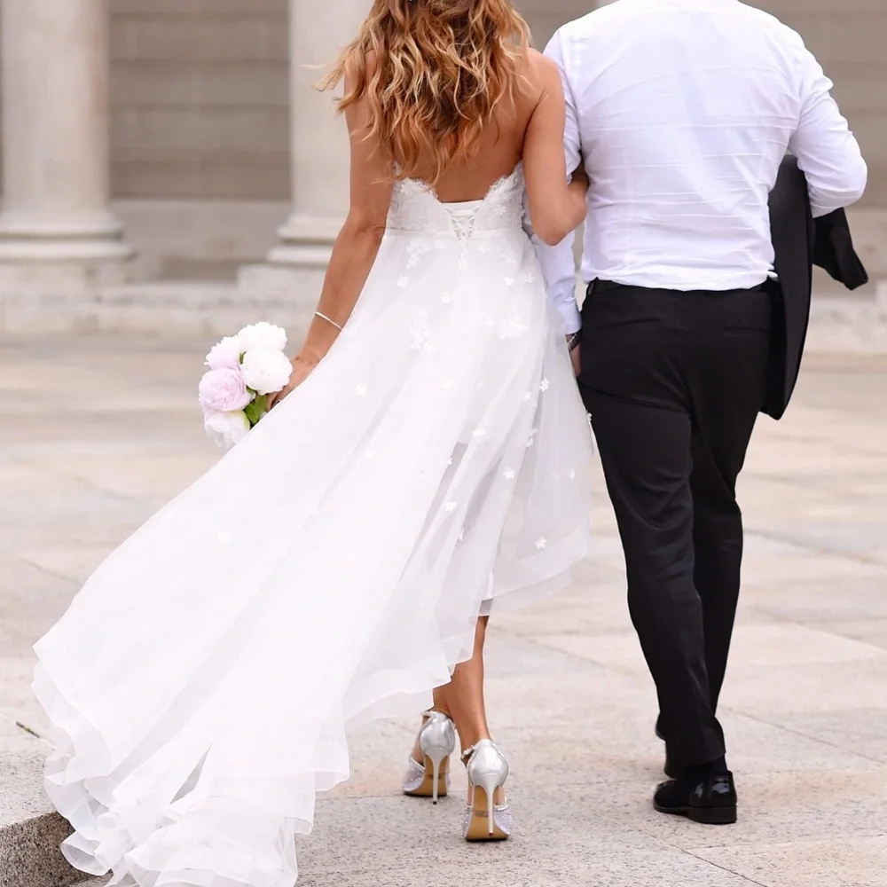 Bridal wedding or Prom ankle strap stilettos Rhinestone - Picture 6 of 8